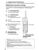 Preview for 18 page of Panasonic KXTCM422B - CORDLES/ANS MAC/HYBR User Manual