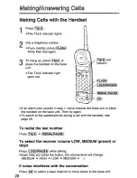 Preview for 20 page of Panasonic KXTCM422B - CORDLES/ANS MAC/HYBR User Manual