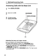 Preview for 24 page of Panasonic KXTCM422B - CORDLES/ANS MAC/HYBR User Manual