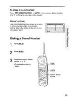 Preview for 29 page of Panasonic KXTCM422B - CORDLES/ANS MAC/HYBR User Manual