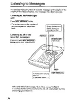 Preview for 34 page of Panasonic KXTCM422B - CORDLES/ANS MAC/HYBR User Manual