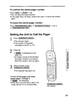 Preview for 39 page of Panasonic KXTCM422B - CORDLES/ANS MAC/HYBR User Manual