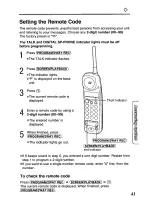 Preview for 41 page of Panasonic KXTCM422B - CORDLES/ANS MAC/HYBR User Manual