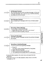 Preview for 43 page of Panasonic KXTCM422B - CORDLES/ANS MAC/HYBR User Manual