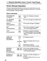 Preview for 44 page of Panasonic KXTCM422B - CORDLES/ANS MAC/HYBR User Manual