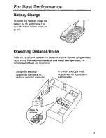 Предварительный просмотр 3 страницы Panasonic KXTCM940DB - CORDLESS 900 ANALOG User Manual