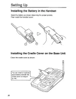 Предварительный просмотр 10 страницы Panasonic KXTCM940DB - CORDLESS 900 ANALOG User Manual