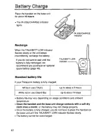 Предварительный просмотр 12 страницы Panasonic KXTCM940DB - CORDLESS 900 ANALOG User Manual