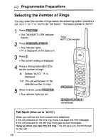 Предварительный просмотр 18 страницы Panasonic KXTCM940DB - CORDLESS 900 ANALOG User Manual