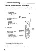 Предварительный просмотр 24 страницы Panasonic KXTCM940DB - CORDLESS 900 ANALOG User Manual