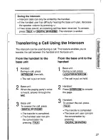 Предварительный просмотр 27 страницы Panasonic KXTCM940DB - CORDLESS 900 ANALOG User Manual