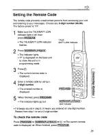 Предварительный просмотр 35 страницы Panasonic KXTCM940DB - CORDLESS 900 ANALOG User Manual