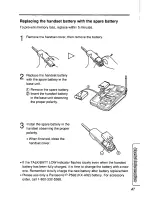 Предварительный просмотр 47 страницы Panasonic KXTCM940DB - CORDLESS 900 ANALOG User Manual