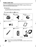 Предварительный просмотр 2 страницы Panasonic KXTD7690 - BTS 2.4 GHZ WIRELESS Operating Instructions Manual