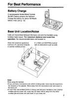 Preview for 3 page of Panasonic KXTG1050N - CORDLESS TELEPHONE S User Manual