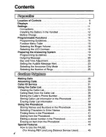 Preview for 4 page of Panasonic KXTG1050N - CORDLESS TELEPHONE S User Manual