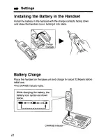 Preview for 12 page of Panasonic KXTG1050N - CORDLESS TELEPHONE S User Manual