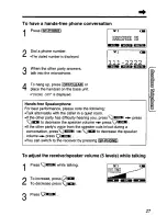 Preview for 27 page of Panasonic KXTG1050N - CORDLESS TELEPHONE S User Manual