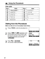 Preview for 42 page of Panasonic KXTG1050N - CORDLESS TELEPHONE S User Manual