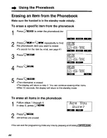 Preview for 44 page of Panasonic KXTG1050N - CORDLESS TELEPHONE S User Manual