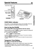 Preview for 45 page of Panasonic KXTG1050N - CORDLESS TELEPHONE S User Manual