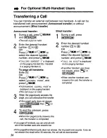 Preview for 56 page of Panasonic KXTG1050N - CORDLESS TELEPHONE S User Manual