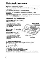 Preview for 62 page of Panasonic KXTG1050N - CORDLESS TELEPHONE S User Manual