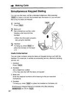 Предварительный просмотр 20 страницы Panasonic KXTG210B - 2.4 GHZ CORDLESS PHO Operating Instructions Manual