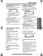 Предварительный просмотр 19 страницы Panasonic KXTG2216FV - 2.4 GHZ DIGITAL PHON Operating Instructions Manual