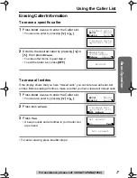 Предварительный просмотр 27 страницы Panasonic KXTG2216FV - 2.4 GHZ DIGITAL PHON Operating Instructions Manual