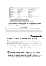 Предварительный просмотр 2 страницы Panasonic KXTG2226W - 2.4GHZ DIGITAL PHONE Service Manual