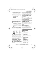 Preview for 9 page of Panasonic KXTG2511E Operating Instructions Manual