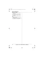 Preview for 10 page of Panasonic KXTG2511E Operating Instructions Manual