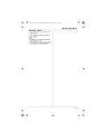 Preview for 9 page of Panasonic KXTG2511FX Operating Instructions Manual