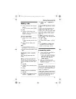 Preview for 15 page of Panasonic KXTG2511FX Operating Instructions Manual