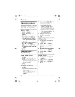 Preview for 18 page of Panasonic KXTG2511FX Operating Instructions Manual