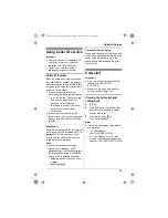 Preview for 23 page of Panasonic KXTG2511FX Operating Instructions Manual