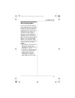 Preview for 31 page of Panasonic KXTG2511FX Operating Instructions Manual