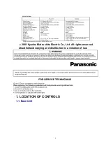 Предварительный просмотр 2 страницы Panasonic KXTG2583B - 2.4 GHZ CORDLESS PHO Service Manual