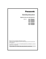 Panasonic KXTG4221 Operating Instructions Manual preview