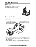 Preview for 3 page of Panasonic KXTG5055W - 5.8GHZ FHSS CDL Operating Instructions Manual