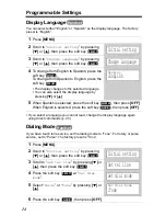 Preview for 14 page of Panasonic KXTG5055W - 5.8GHZ FHSS CDL Operating Instructions Manual