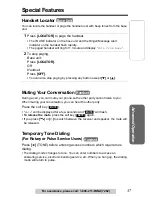 Preview for 37 page of Panasonic KXTG5055W - 5.8GHZ FHSS CDL Operating Instructions Manual