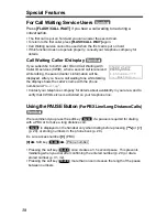 Preview for 38 page of Panasonic KXTG5055W - 5.8GHZ FHSS CDL Operating Instructions Manual