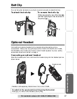 Preview for 41 page of Panasonic KXTG5055W - 5.8GHZ FHSS CDL Operating Instructions Manual