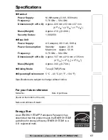 Preview for 63 page of Panasonic KXTG5055W - 5.8GHZ FHSS CDL Operating Instructions Manual