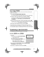 Preview for 49 page of Panasonic KXTG5243 - KXTG5240M TOT 3 H/S Operating Instructions Manual