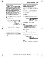 Предварительный просмотр 19 страницы Panasonic KXTG5428B - 5.8 GHZ TOT 1HS Operating Instructions Manual