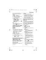 Preview for 31 page of Panasonic KXTG5511FX Operating Instructions Manual