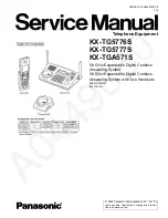 Panasonic KXTG5776S Service Manual preview